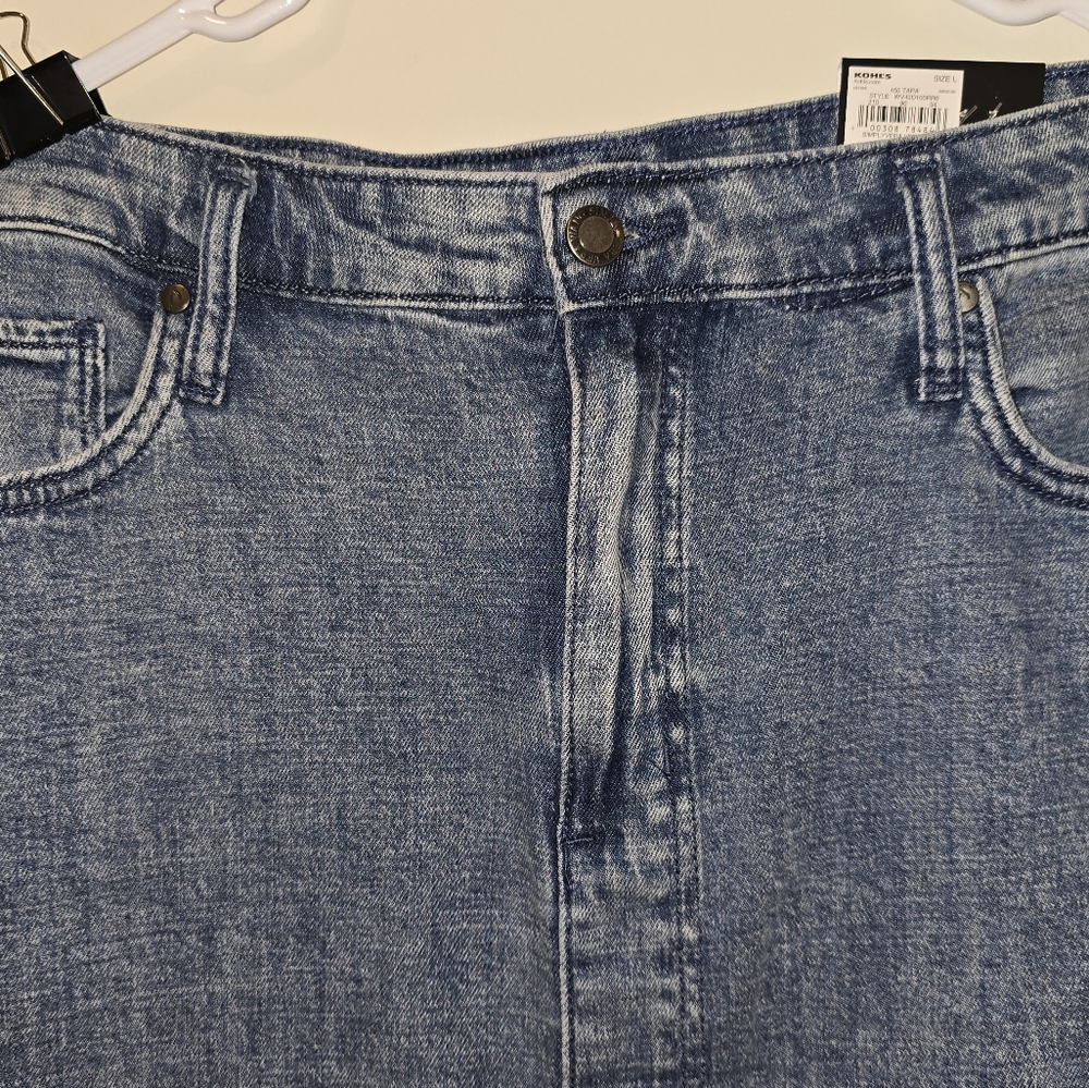 Denim Blue Skirt, Blue Jean Skirt, Womens skirt, Denim Skirt. Vera Wang skirt - Picture 3 of 7